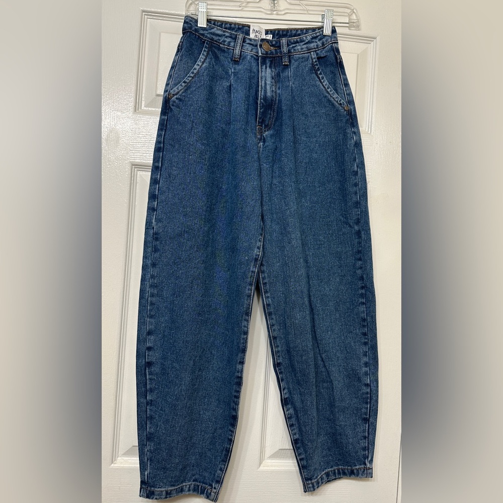 Polly Princess Jeans Blue Denim Baggy Leg Jeans Size 6